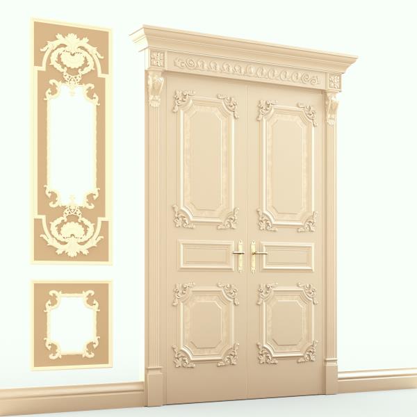 Classic Door - دانلود مدل سه بعدی درب کلاسیک- آبجکت سه بعدی درب کلاسیک -Classic Door 3d model - Classic Door 3d Object - Classic Door OBJ 3d models - Classic Door FBX 3d Models - Door-درب